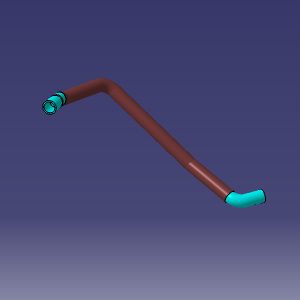 شیلنگ بالائی رادیاتور - ام وی ام X55