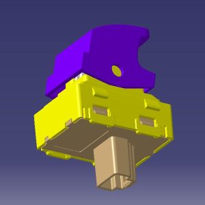 کلید شیشه بالابر تکی - تیگو۷